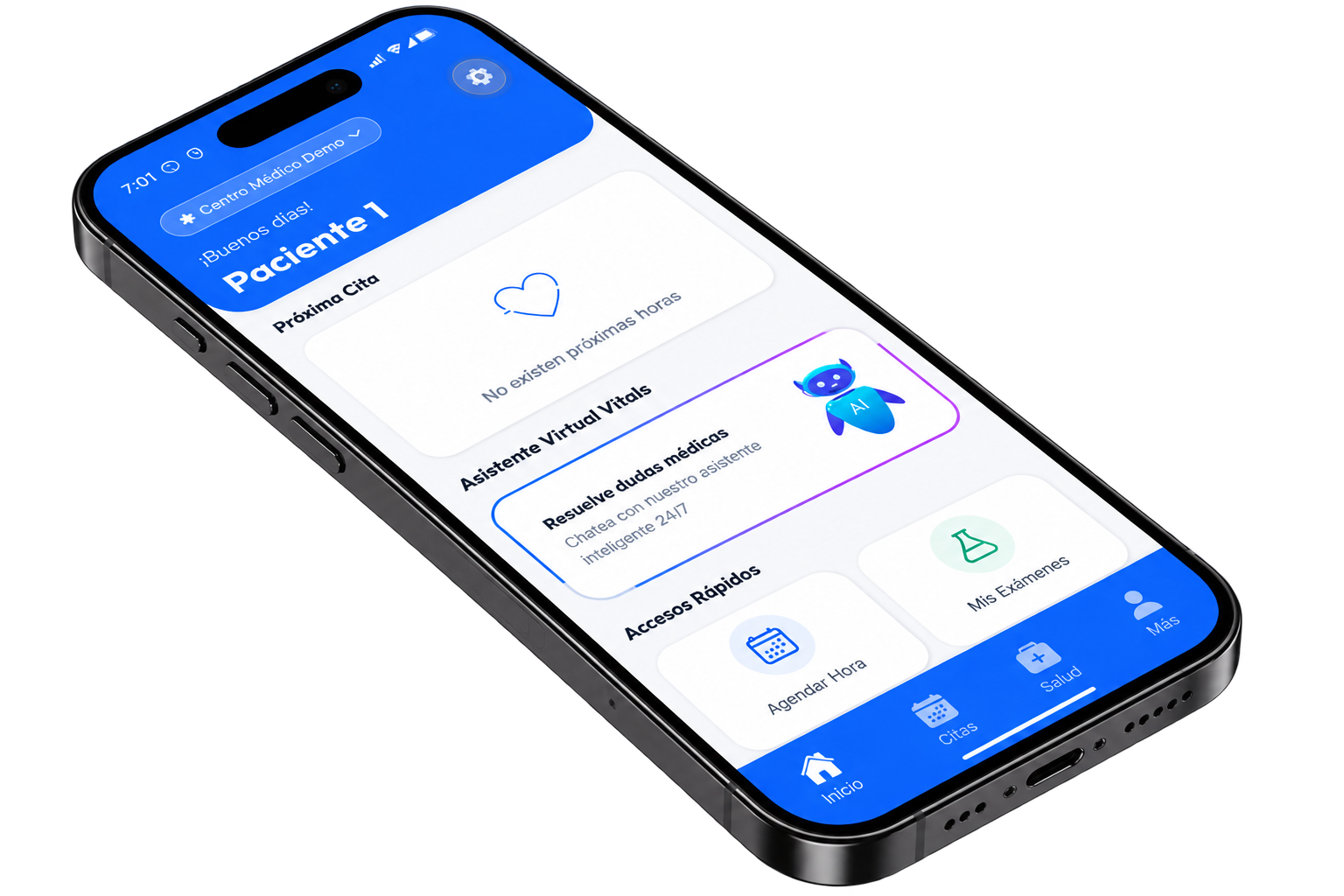 Vitals AI Med Mobile Mockup
