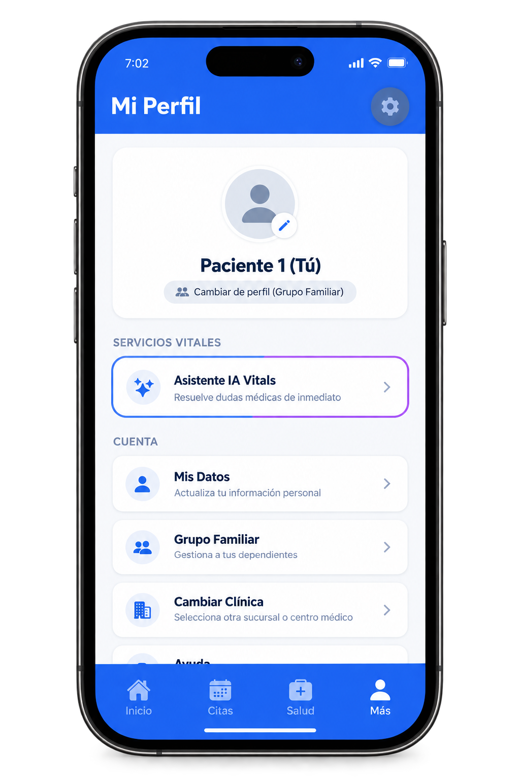 Vitals AI Med Interactive Interface